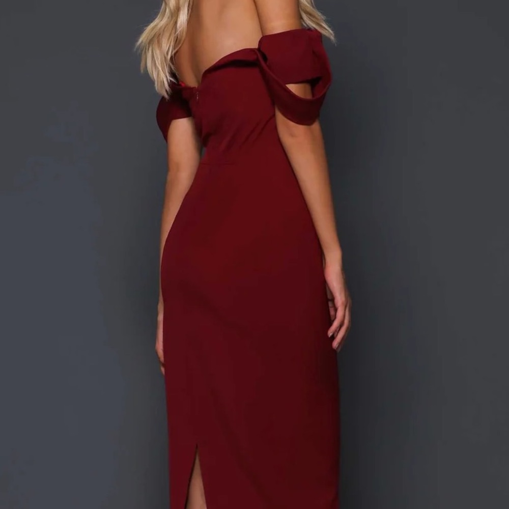 Elle Zeitoune Isla Off the Should Dress IN BLACK - Picture 3 of 7